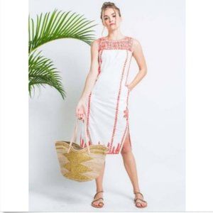 House of Pom Indian Flower Dress Embroidery